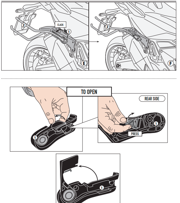 GIVI STELAŻ SAKW BOCZNYCH REMOVE-X HONDA X-ADV 750