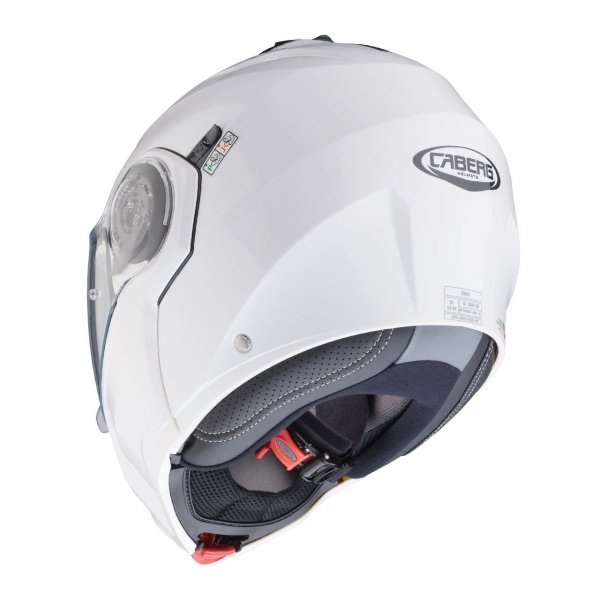 CABERG DROID FLIP-UP BIAŁY POŁYSK KASK SZCZĘKOWY