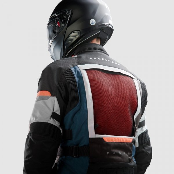 REBELHORN KURTKA TEKSTYLNA CUBBY V BLUE/GREY/RED