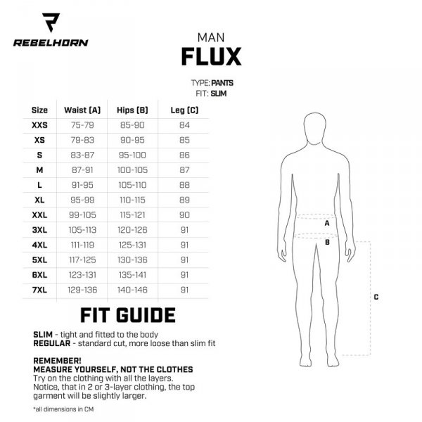 REBELHORN SPODNIE MOTOCYKLOWE TEKSTYLNE FLUX BLA