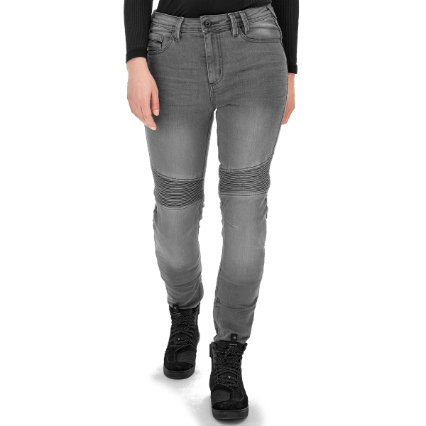 SHIMA JEANSY MOTOCYKLOWE ZENITH LADY PNT GREY
