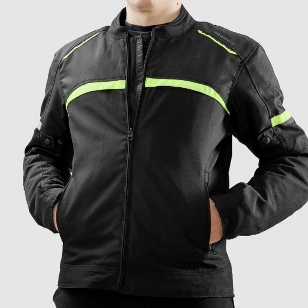 OZONE KURTKA TEKSTYLNA NEO BLACK/FLO YELLOW
