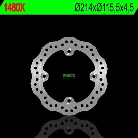 NG1480X TARCZA HAMULCOWA CAN-AM 500/650/800/1000 RENEGATE/OUTLANDER (214X115,5X4,5) (4X8,5MM)