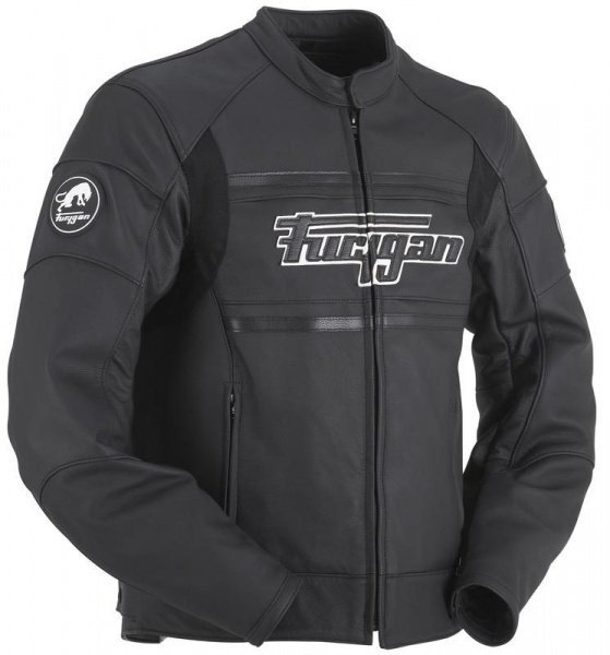 FURYGAN KURTKA MOTOCYKLOWA SKÓRZANA HUOSTON BLACK