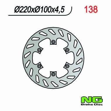 NG TARCZA HAMULCA TYŁ KAWASAKI KX 125 (89-02), KX 250 (92-95) NG138