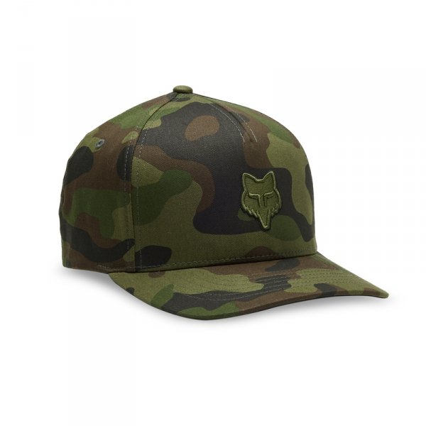 FOX CZAPKA Z DASZKIEM  HEAD FLEXFIT GREEN CAMO