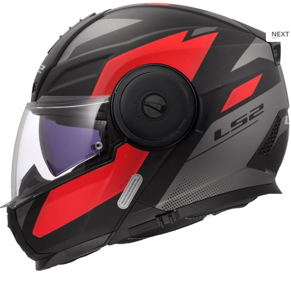 LS2 KASK MODUŁOWY FF902 SCOPE II DURIA M.BLACK RED