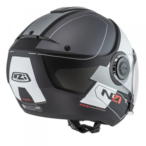 Kask Motocyklowy NZI Civic Conquest Black Antracite Grey Matt