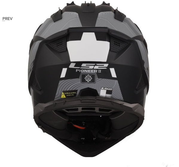 LS2 KASK ADVENTURE MX702 PIONEER II HILL MATT BL/W