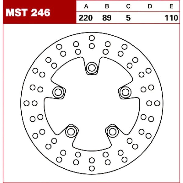 TRW Tarcza hamulcowa MST246 SUZUKI TL SV GSX -R 60