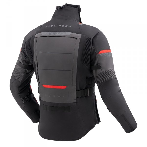 REBELHORN KURTKA TEKSTYLNA CUBBY V BLACK/ANTHR/RED