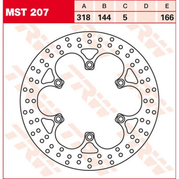 TRW Tarcza hamulcowa TRW MST207 HONDA NT 650 GT