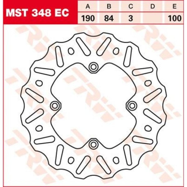 TRW Tarcza hamulcowa TRW MST348EC YAMAHA YZ 80 LV