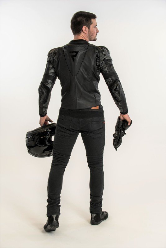 REBELHORN  SPODNIE SKÓRZANE REBEL BLACK