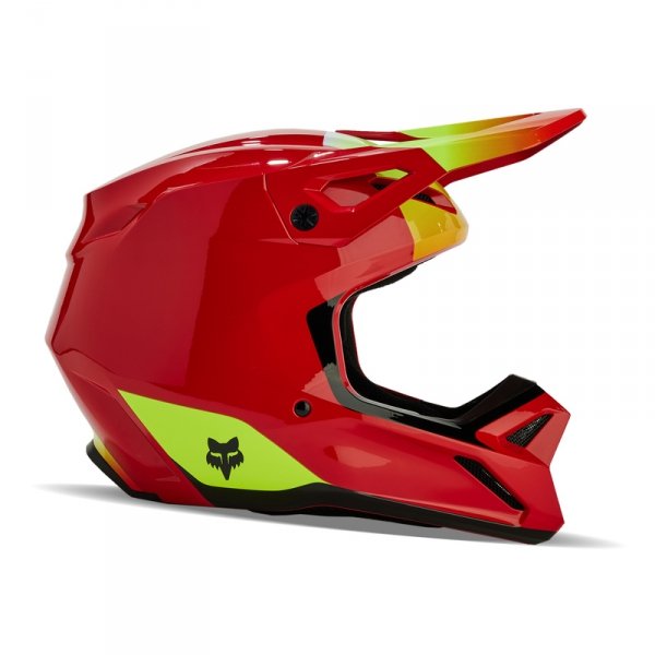 FOX KASK OFF-ROAD V1 BALLAST FLUORESCENT RED