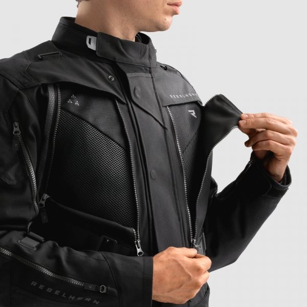 REBELHORN KURTKA MOTOCYKL TEKSTYLNA HARDY 3.0 BLAC