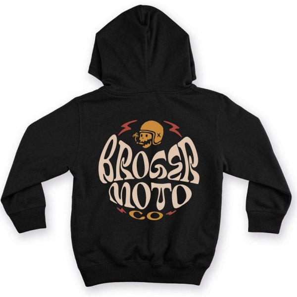 BROGER BLUZA MOTOCYKLOWA  Z KAPTUREM MOTO BLACK
