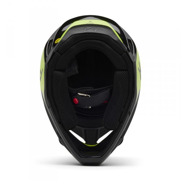 FOX KASK OFF-ROAD JUNIOR V1 LEAN GREY/YELLOW