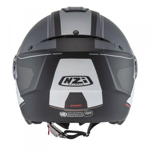 Kask Motocyklowy NZI Civic Conquest Black Antracite Grey Matt