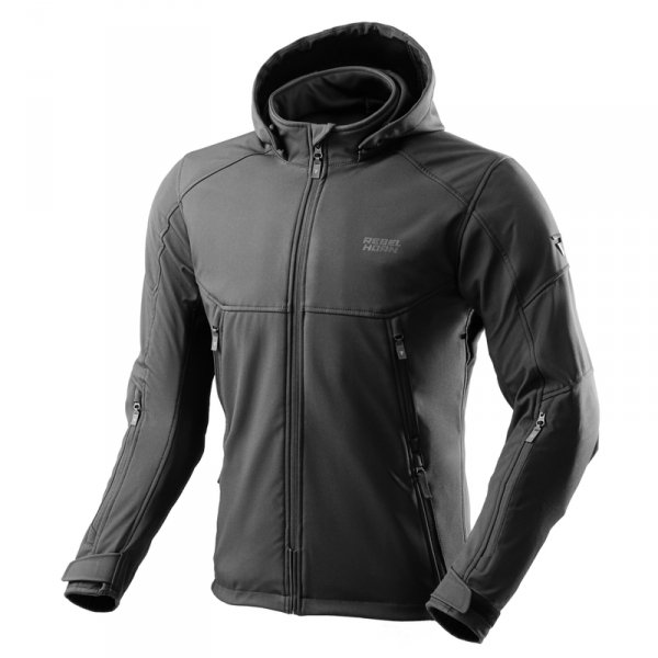 REBELHORN KURTKA MOTOCYKLOWA TEKSTYLNA  SLASH BLAC