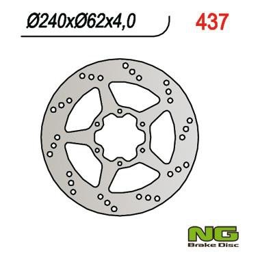 NG TARCZA HAMULCOWA PRZÓD HONDA CRM 125 90-99 NG437