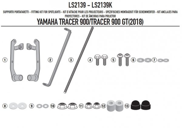 KAPPA MOCOWANIE HALOGENÓW KS310 I KS322 YAMAHA TRA