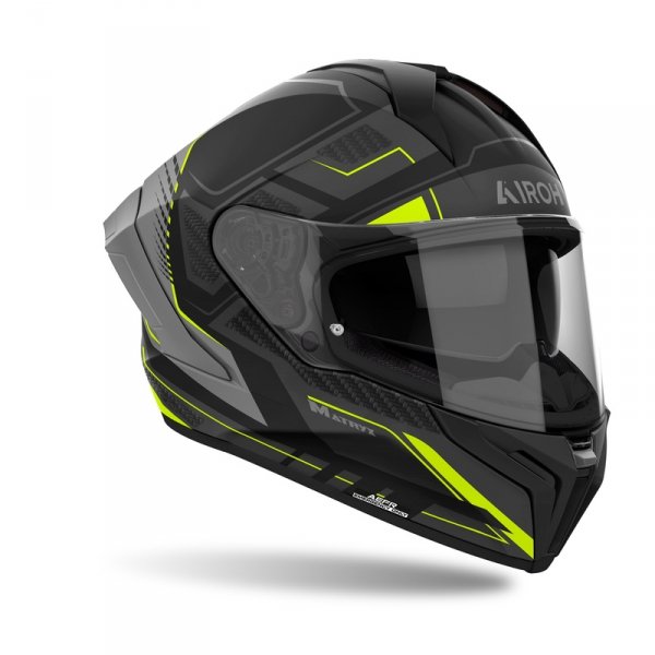 AIROH KASK INTEGRALNY MATRYX ROCKET YELLOW MATT