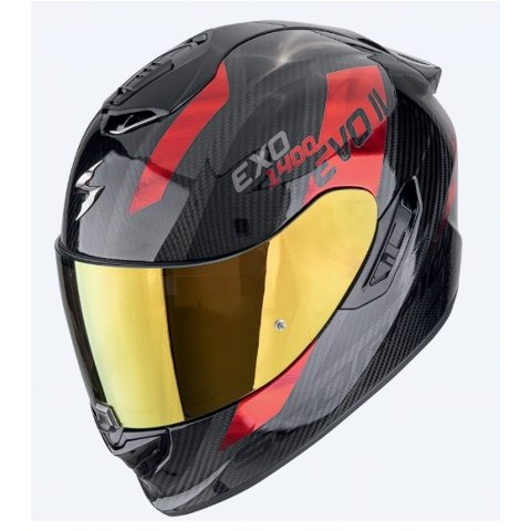 SCORPION KASK INT EXO-1400 II CARBON PLATTED BK-RE