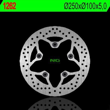 NG1262 TARCZA HAMULCOWA KAWASAKI ZRX 1100/1200 '99-'06, ZZR 1200 '02-'05 (220X100X5) (5X10,5MM)