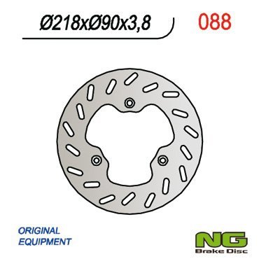 NG088 TARCZA HAMULCOWA DERBI 50 SENDA '94-'03 (218X90X3,8+ 3 OTWORY)