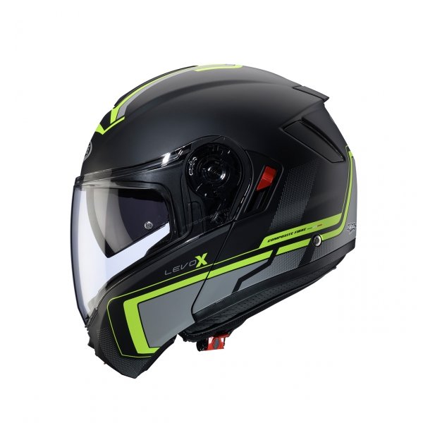 CABERG KASK SZCZ FLIP-UP LEVO X ELITE CZ MAT/SZ/ZÓ