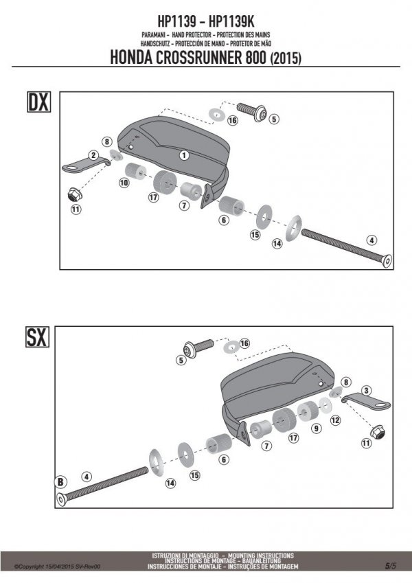 GIVI HP1139 DODATKOWE HANDBARY HONDA CROSSRUNNER 800 (15)