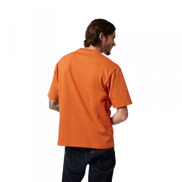 FOX T-SHIRT WORDMARK OVERSIZED CHOCOLATE