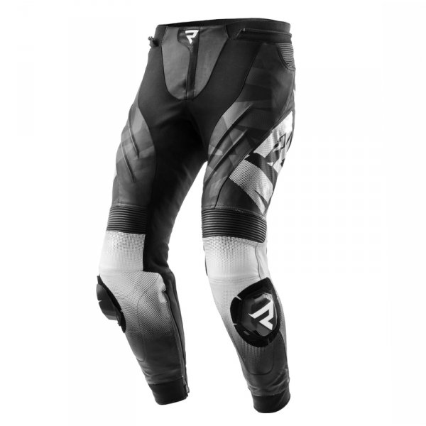 REBELHORN SPODNIE SKÓRZANE INFERNO BLACK/WHITE