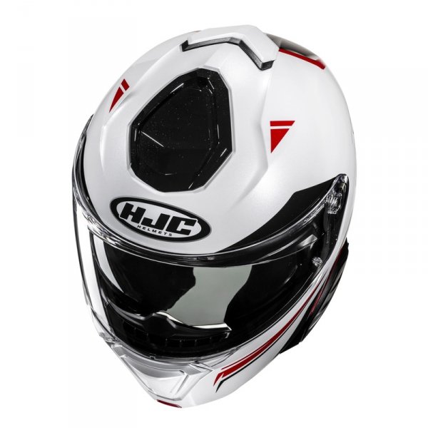 HJC KASK SYSTEMOWY I91 TRICUS WHITE/RED