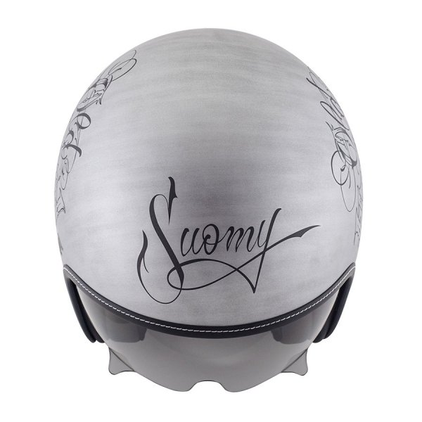 Kask SUOMY ROKK OLDSCHOOL Silver SCRATCH
