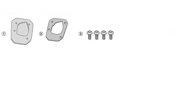 GIVI POSZERZENIE DODATKOWE STOPKI BMW G310GS 17/23