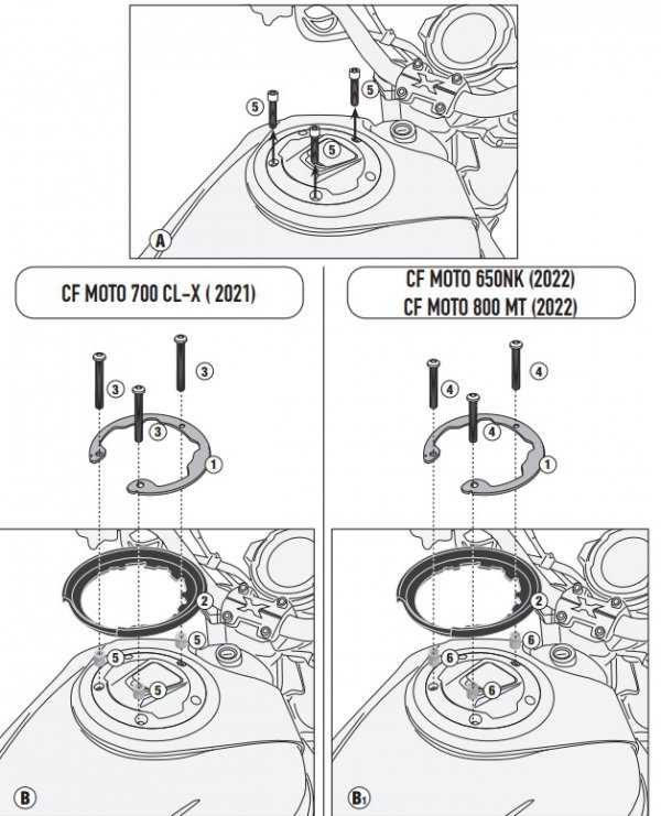 GIVI MOCOWANIE TANKLOCK  CFMOTO 650 / 700 / 800
