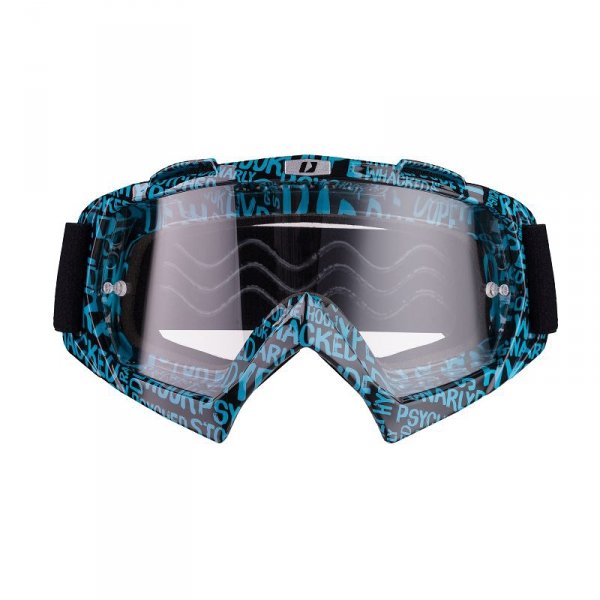Gogle iMX Racing Mud Graphic Blue/Black Szyb Clear