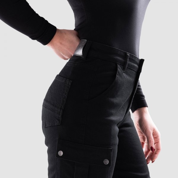 OZONE SPODNIE JEANS JANE LADY JOGGER FIT BLACK