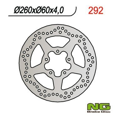 NG292 TARCZA HAMULCOWA APRILIA 50/125/200/250/400/500 SCARABEO (260x60x4)