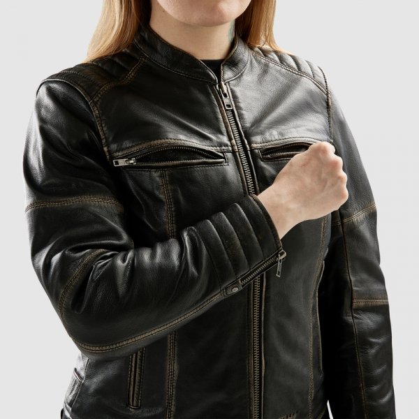 REBELHORN KURTKA SKÓRZANA  HUNTER II LADY VINT BRO