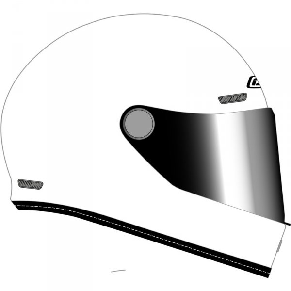 Kask Motocyklowy NZI Revival White