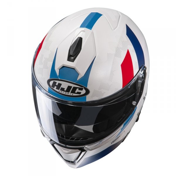 HJC KASK SYSTEMOWY I90 SYREX WHITE/BLUE/RED