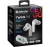 Słuchawki z mikrofonem Defender TWINS 916 bezprzewodowe Bluetooth białe