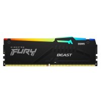 Pamięć DDR5 Kingston Fury Beast RGB 16GB (1x16GB) 4800MHz CL38 1,1V Czarna - USZ OPAK 