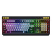 Klawiatura przewodowa Hator ICEFALL HTK401US podświetlana gaming programowalna czarno-szara 