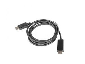 Kabel adapter Lanberg CA-DPHD-10CC-0018-BK DisplayPort (M) -|} HDMI 1,8m (M) czarny