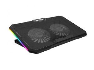 Podstawka chłodząca pod laptopa Fury Gunbai G3 14.1-17.3 z 2 wentylatorami, podświetlenie RGB, 2 USB