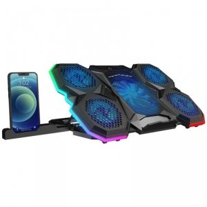 Podstawka chłodząca Rampage AD-RC14 X-RANGER pod laptop 9-17 RGB regulowana cicha